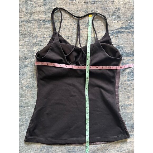 Titika Active Couture Black Gray Brielle Strappy Racerback Training Tank Size 6 - Picture 5 of 7